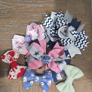 Kids Hair Bow Set - Multicolor